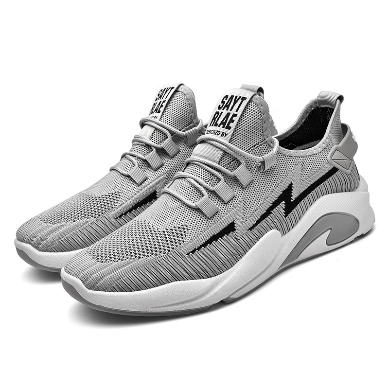 Men Sneakers Breathable Lace up Men Mesh Sport Sho