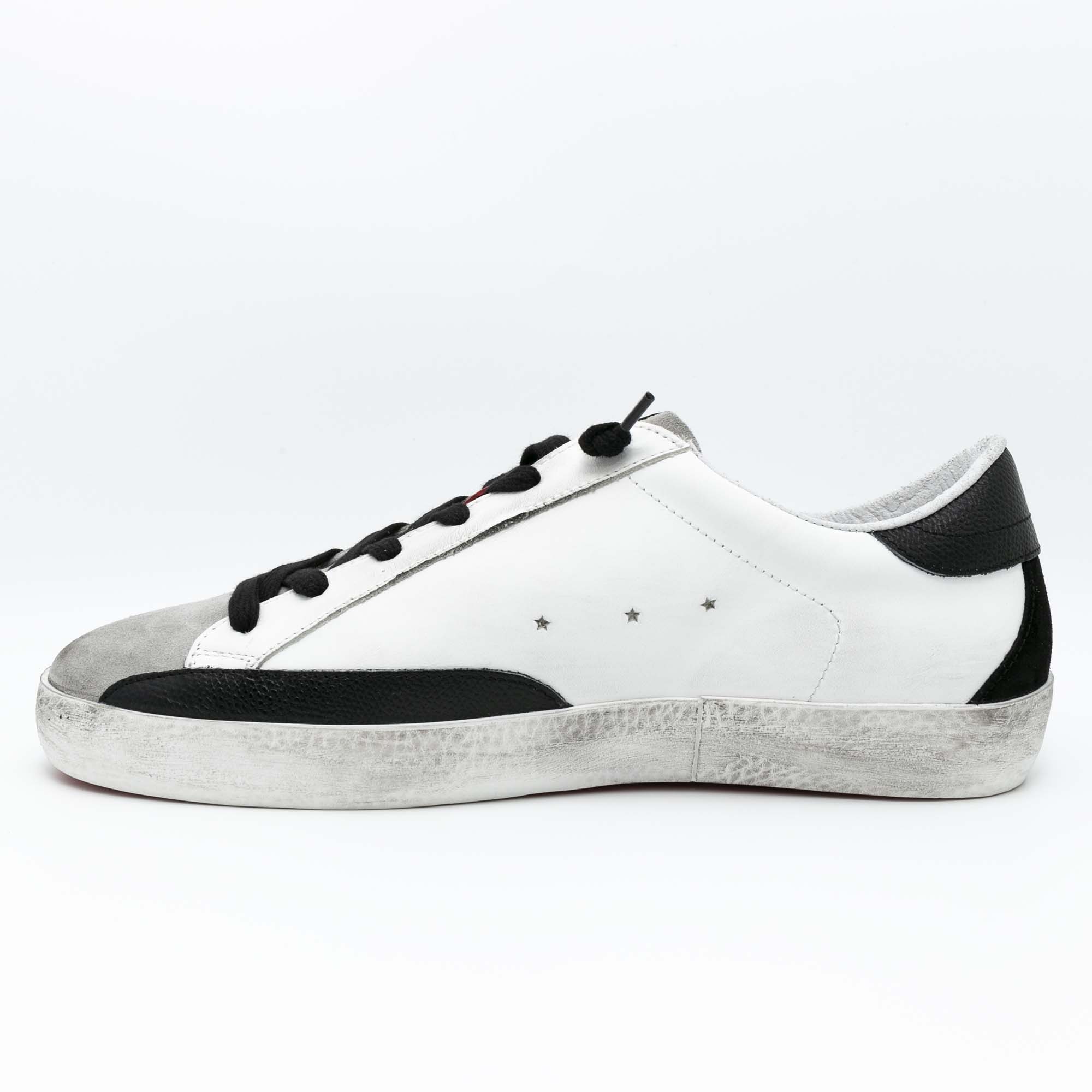 Made in Italy Sneakers Casual Walking Shoes Leather Suede Okinawa White Black Streetwear for Men