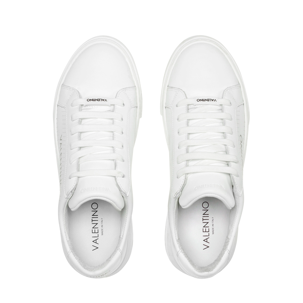 Original Valentino Shoes | Minimal Elegant and Sophisticated Design Lace Up Men Sneaker in White Hid