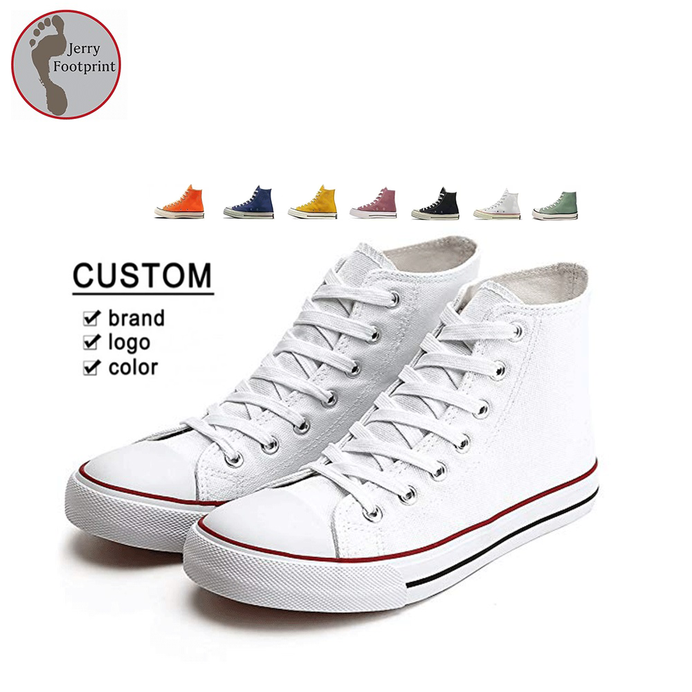 Custom Lace Up Flat High Top All Blank Star Classi