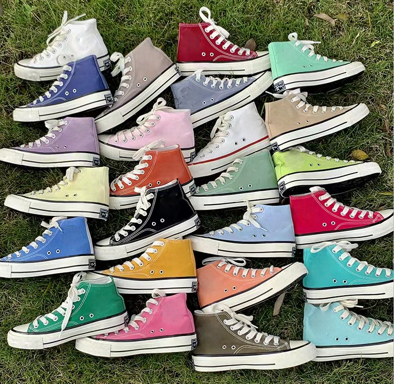 Custom Lace Up Flat High Top All Blank Star Classi