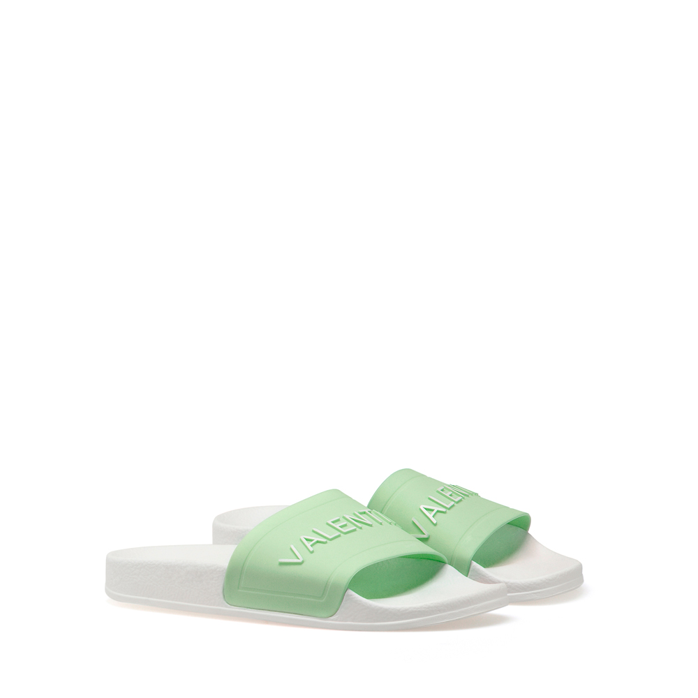 Original Valentino Shoes Women Green and White Sli