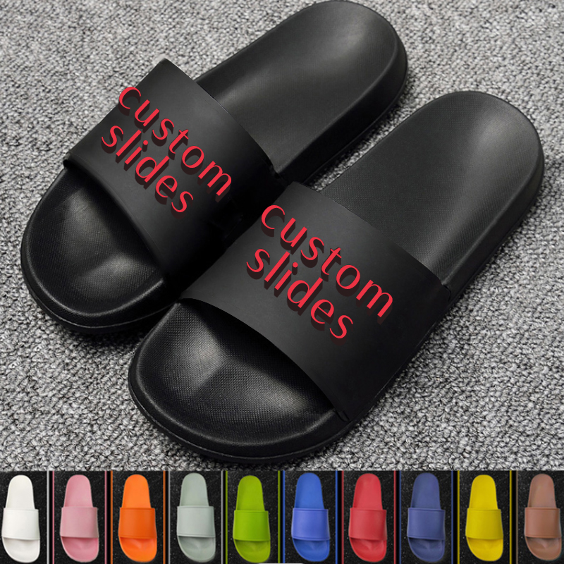 Men Custom Slides Slippers Platform Summer Water S