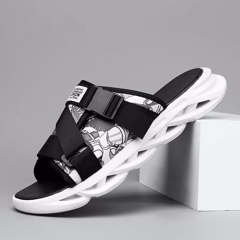 PRIA Men's Sandals Casual Print Fashion Slip On Men's Sandals