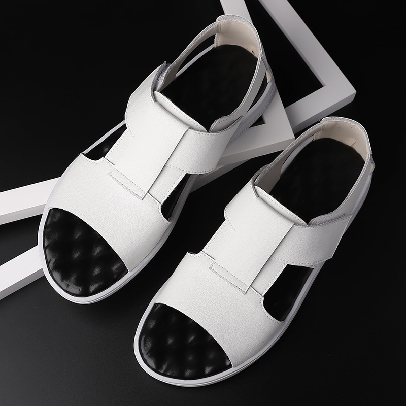 New Fashion Arabic Men's Genuine Leather Round Toe