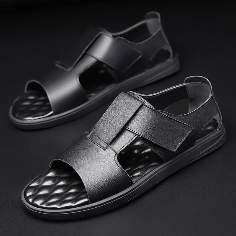 New Fashion Arabic Men's Genuine Leather Round Toe