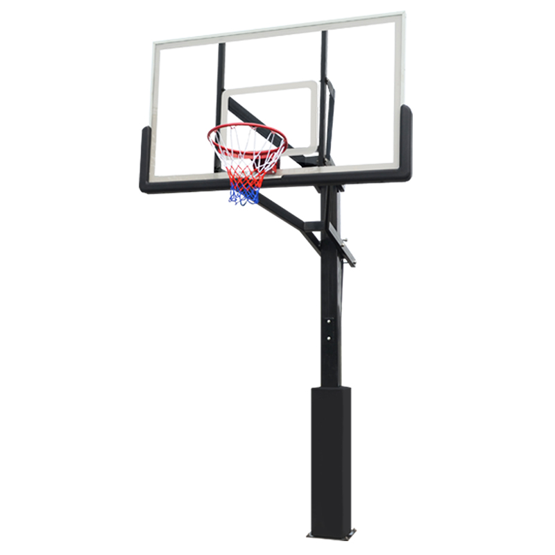A-1029I 1.80M Length PC / Glass Backboard Adjustable Durable Basketball inground Hoops For Training