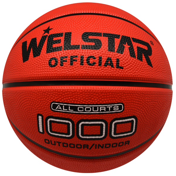 Deep channel foam rubber basketball