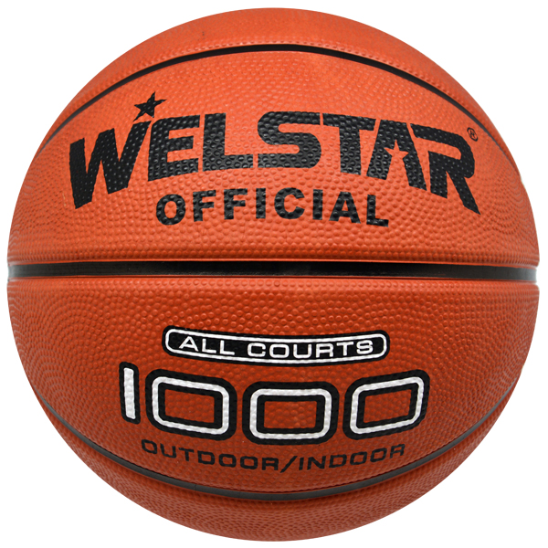 Deep channel foam rubber basketball