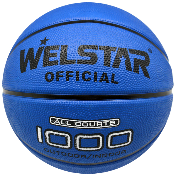 Deep channel foam rubber basketball