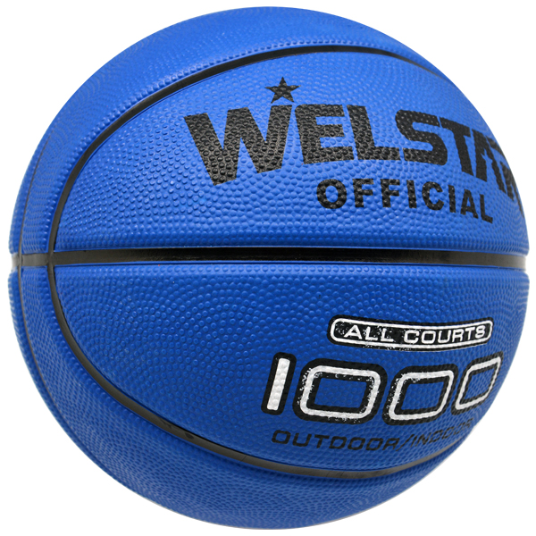 Deep channel foam rubber basketball