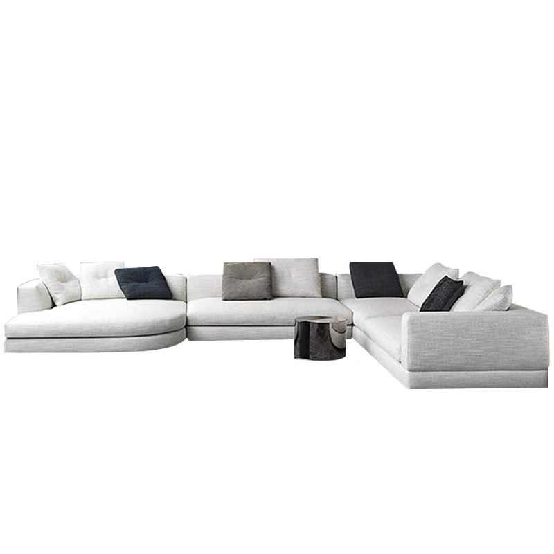 Modern design luxury living room L shaped sofa Italian design modern sofa set furniture