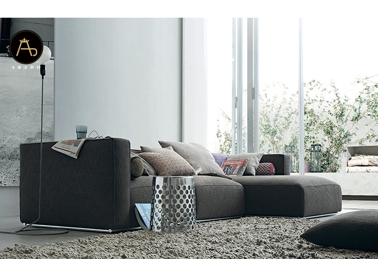 3 Seat fabric couch live sofa room L shape Italian furniture modern couches sofa set furniture livin
