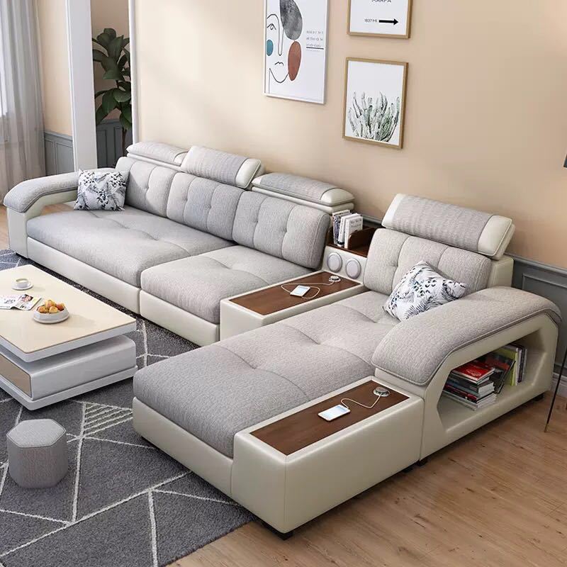 Modern leather sectional sofa,living room furniture sofa set modern design couch luxury u shape sofa