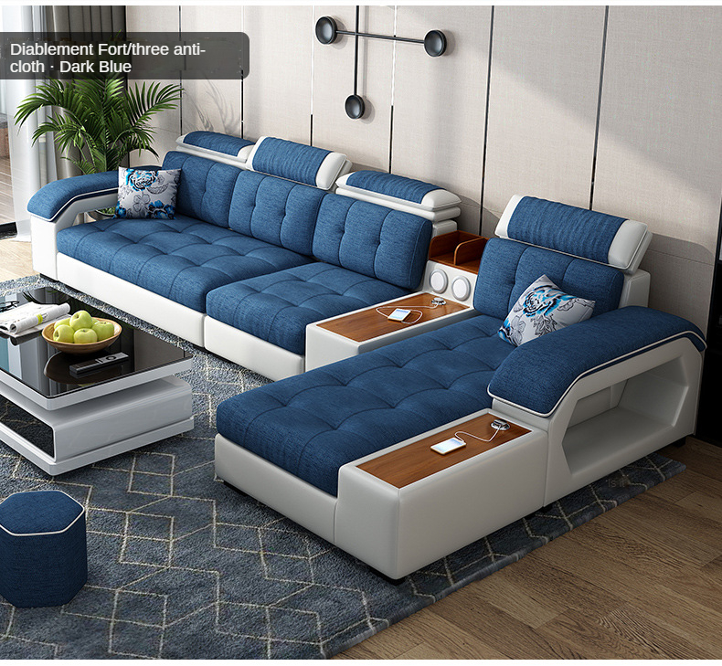 Modern leather sectional sofa,living room furniture sofa set modern design couch luxury u shape sofa