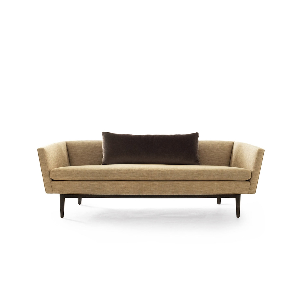Creation Hotel Furniture White Ash Wood Solid Wood Base Beverly Three Seat Fabric Sofa Set Furniture