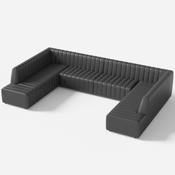 Customized Bar Or Club Lounge For Nightclub Engineering Solid Wood Disco Sofa Furniture BT727
