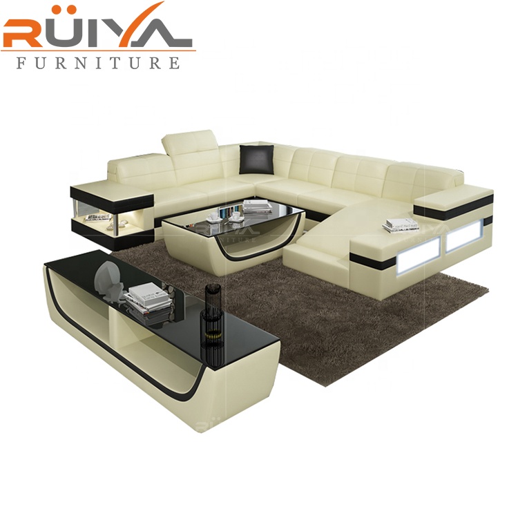2020 New arrival foshan cheap space sofa home furniture with LED light
