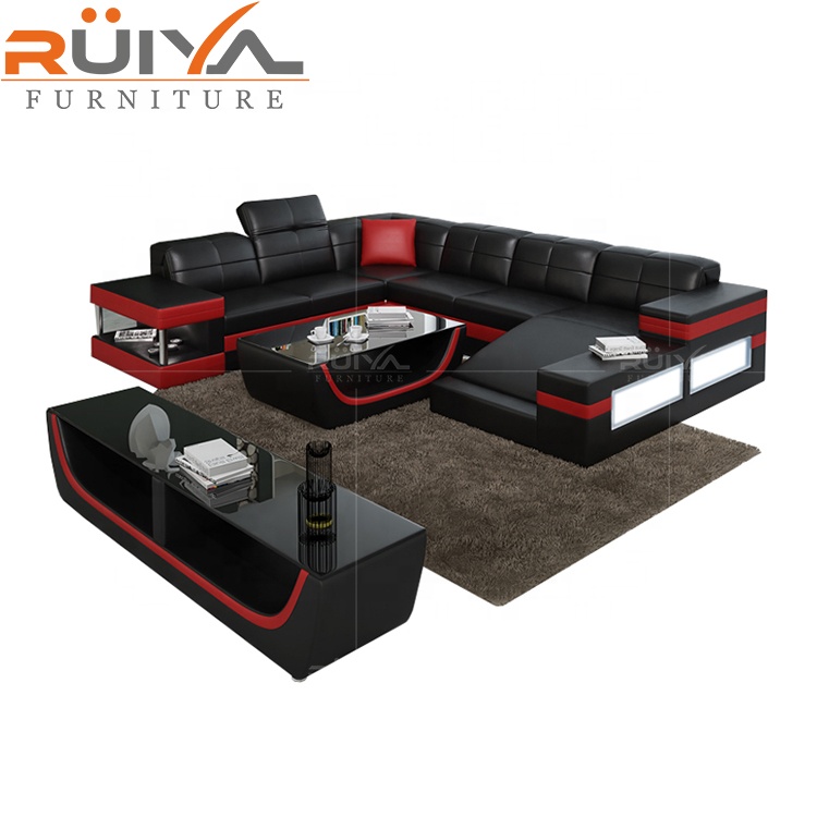 2020 New arrival foshan cheap space sofa home furniture with LED light