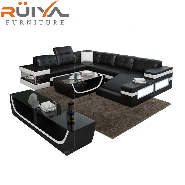 2020 New arrival foshan cheap space sofa home furniture with LED light