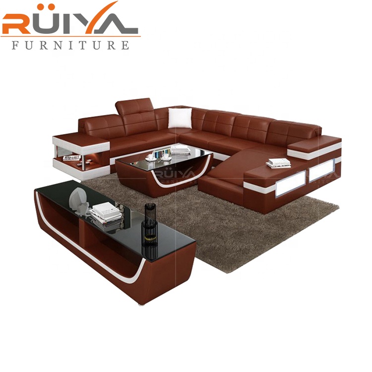 2020 New arrival foshan cheap space sofa home furniture with LED light