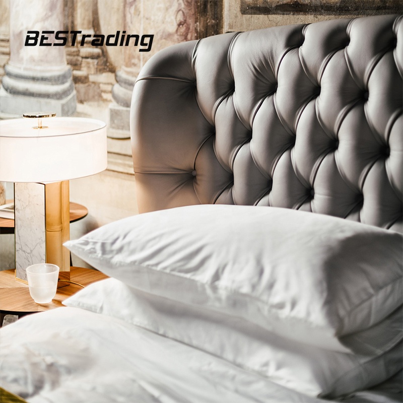 Modern bedroom set bedroom furniture leather king size bed