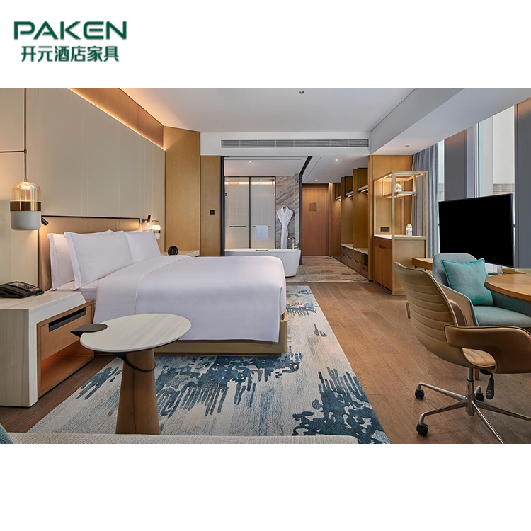 Custom Made 5 Star Apartment Guest Room Complete Set Resort Hotel Bedroom Furniture