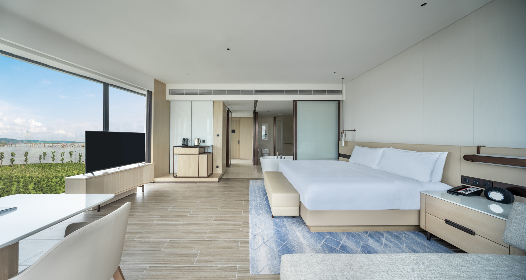 IDM-A155 Direct Sales Package Project Double Room Custom Modern Star Hotel Furniture