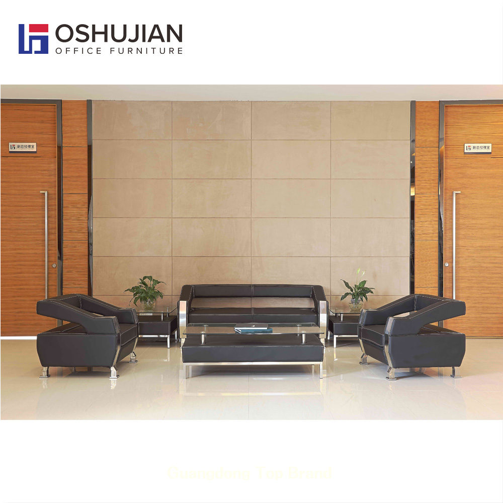Foshan price leather sofa office furniture
