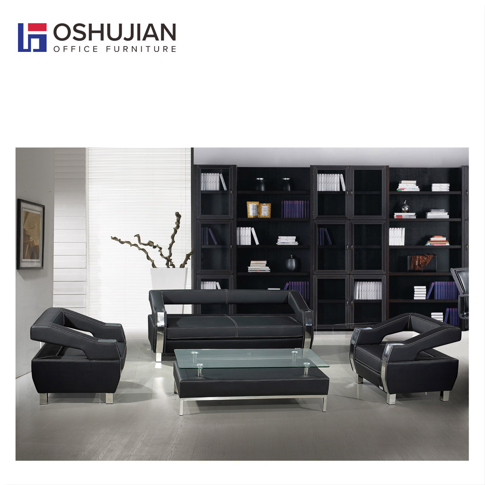 Foshan price leather sofa office furniture