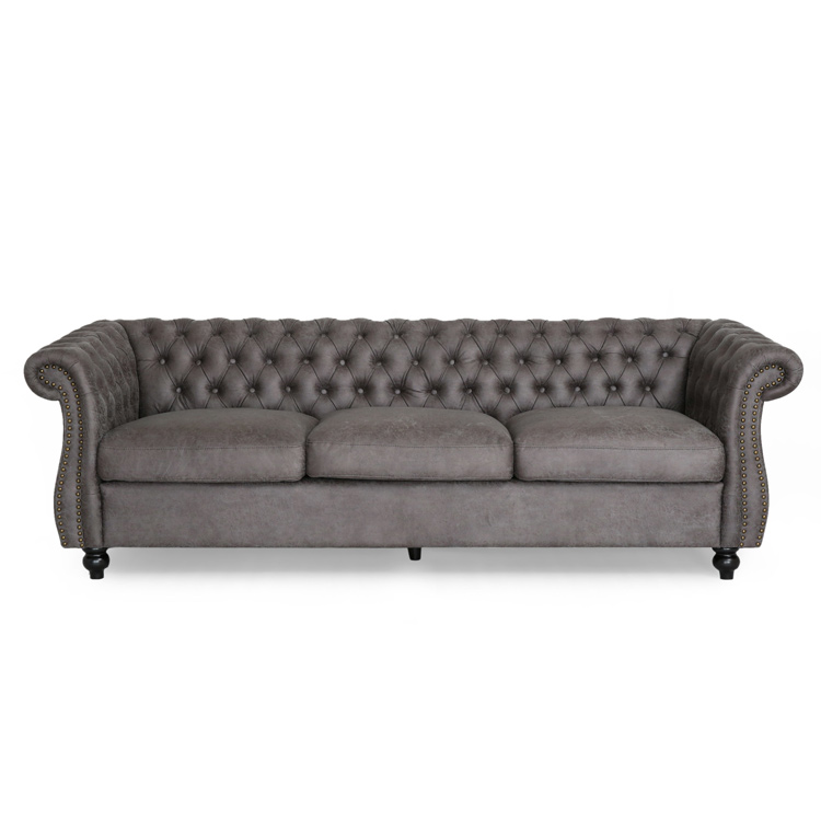 BRAND NEW LIVING ROOM MODERN CHESTER FIELD SOFA TUFTED VELVET SOFA SET FURNITURE