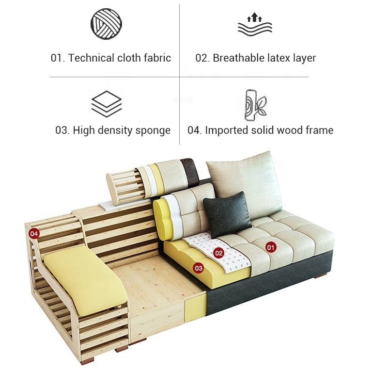 Home new hot sale fashion design stain resistance sectional corner 7 seater fabric living furniture 