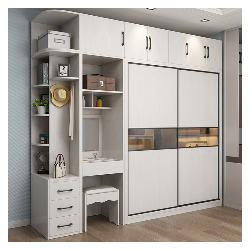New Unusual Furniture Design Small Designs Sliding Bedroom Wardrobe Storage Clothes Wardrobe Simple 