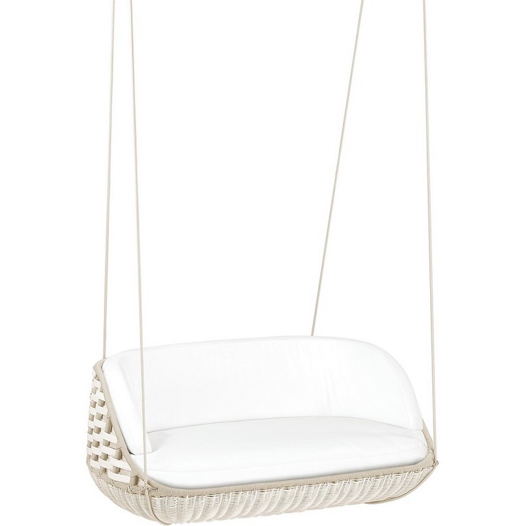 Rattan Furniture  Hanging Swing With Canopy Garden Swing  Outdoor Wicker Hanging Chair Furniture