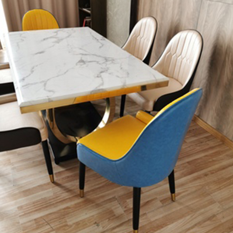 hot selling antique luxury home furniture marble dining tables set modern dining room furniture