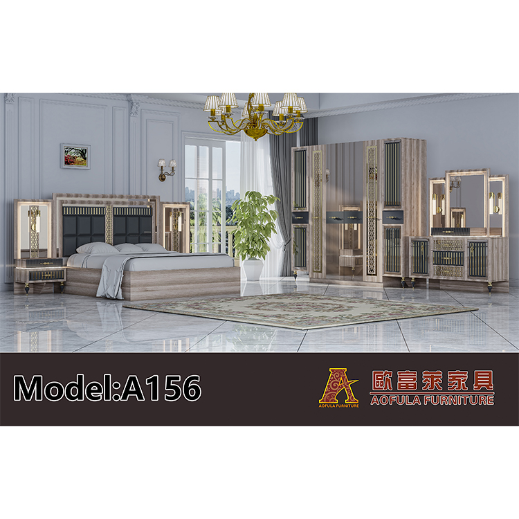 Stock Luxurious Bedroom Suites Furniture Hotel Bedroom Sets King Size, 5.4 Feet,bed Bedroom Furnitur