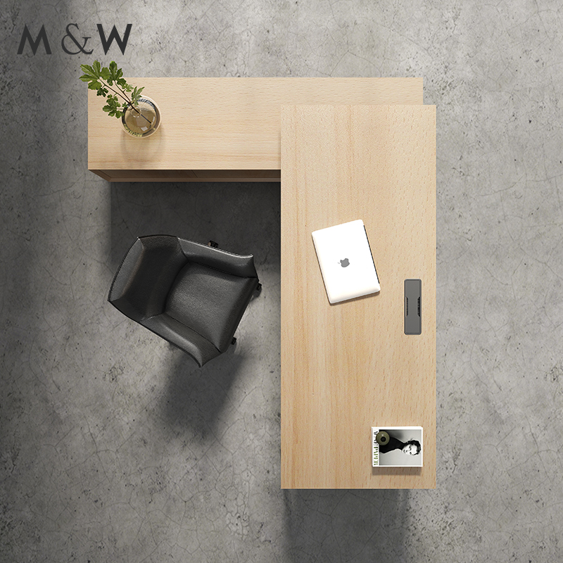 Factory Modern Direct Sale Luxury L Shape Manager Desk Executive Office Furniture