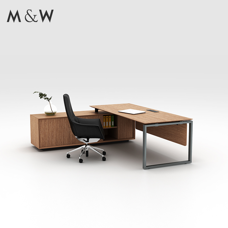 Factory Modern Direct Sale Luxury L Shape Manager Desk Executive Office Furniture
