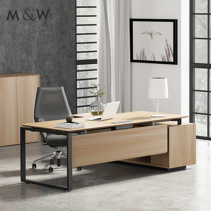 Factory Modern Direct Sale Luxury L Shape Manager Desk Executive Office Furniture
