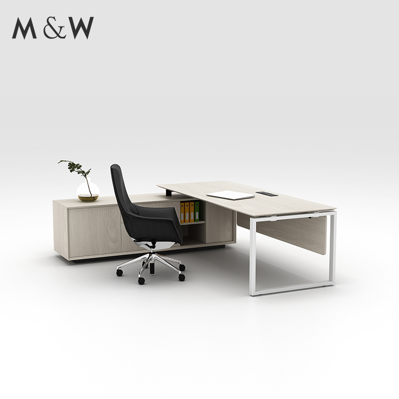Factory Modern Direct Sale Luxury L Shape Manager Desk Executive Office Furniture