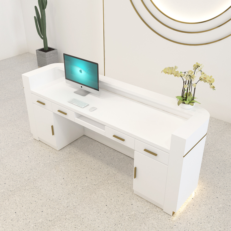 Salon Furniture Customized Front Desk Cashier Desk Clothing Store Beauty Salon Special Reception Des