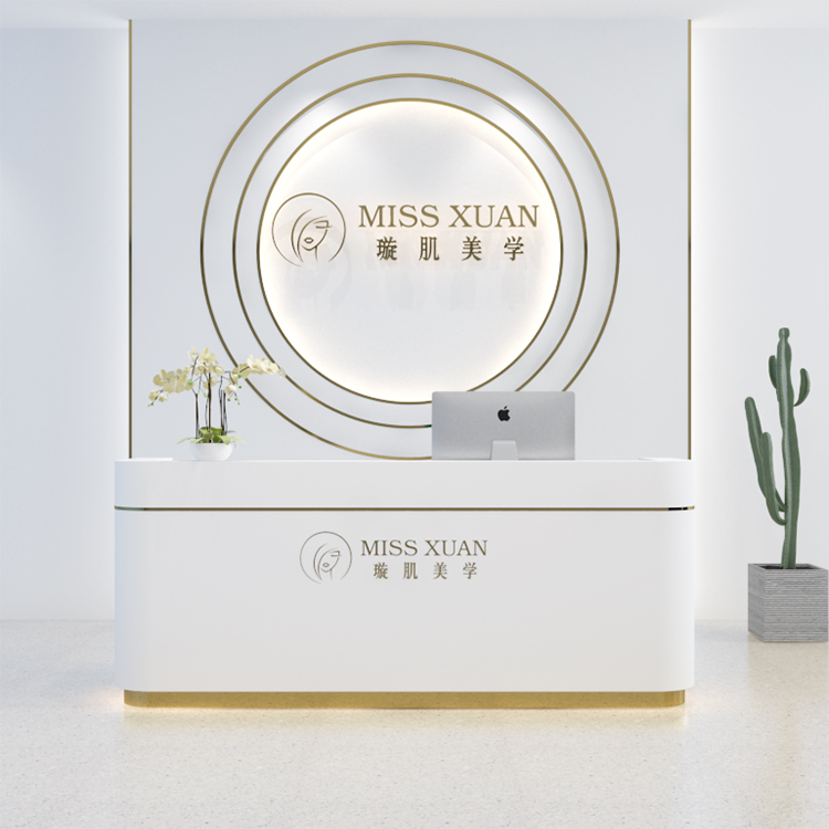 Salon Furniture Customized Front Desk Cashier Desk Clothing Store Beauty Salon Special Reception Des
