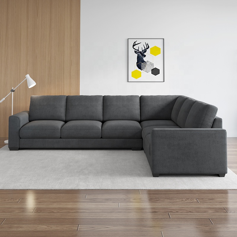 Modern couch home household modern sectional fabric sofa living room furniture sofa set