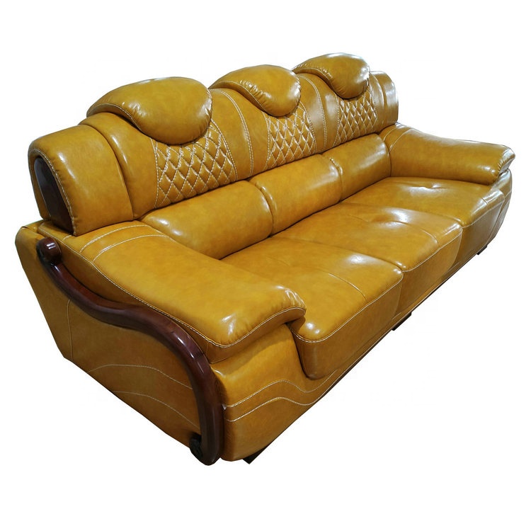 Hot sell model Africa home furniture genuine leather sofa chair