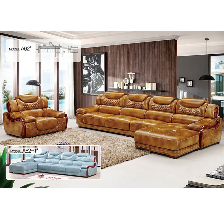 Hot sell model Africa home furniture genuine leather sofa chair