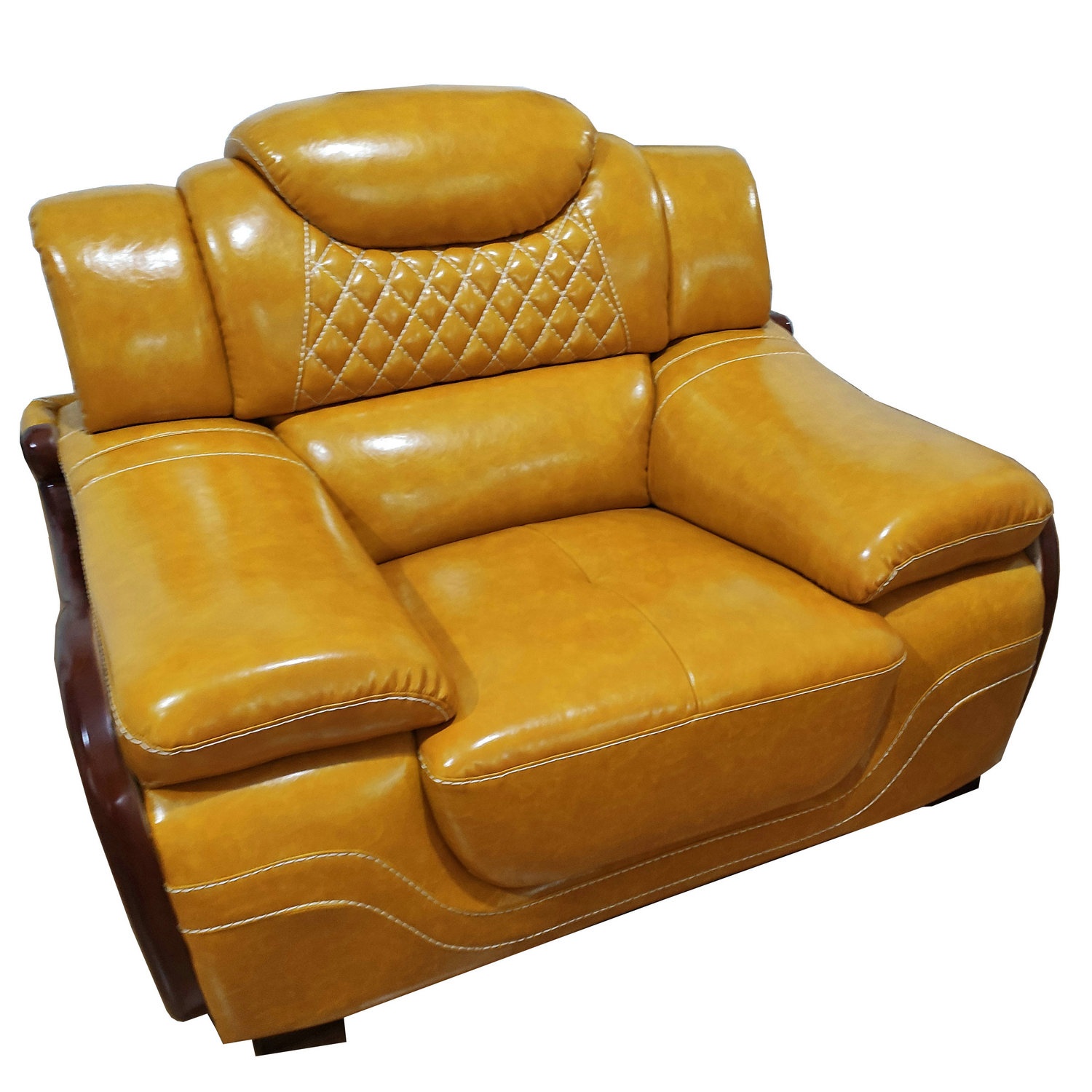 Hot sell model Africa home furniture genuine leather sofa chair