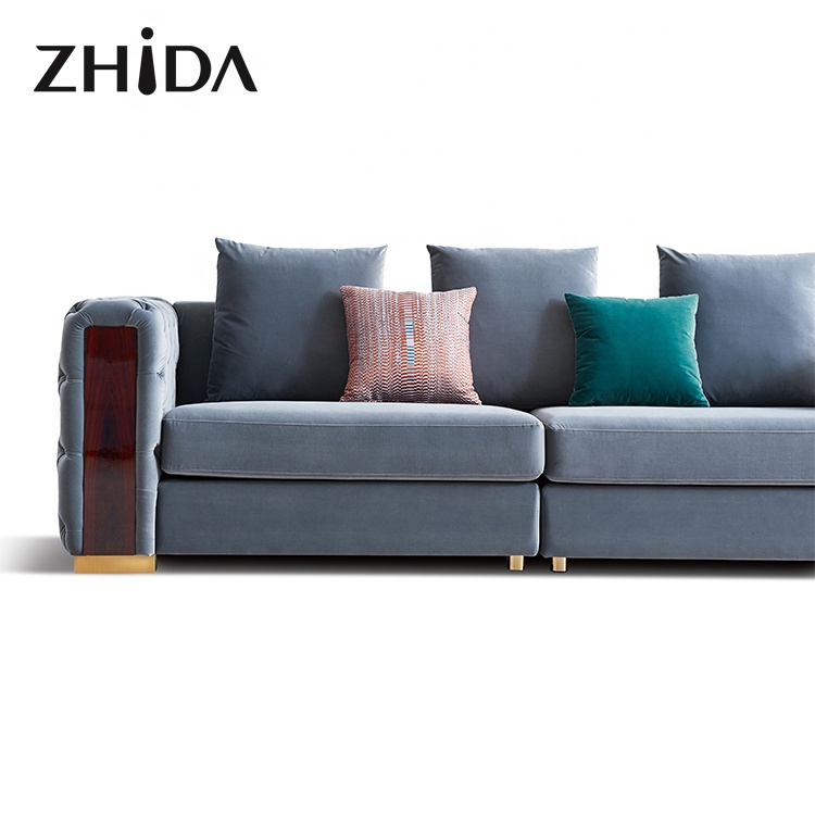 Factory Furniture supplying wholesale home furniture light luxury living room furniture sofa sets pr