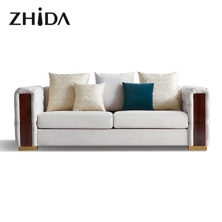 Factory Furniture supplying wholesale home furniture light luxury living room furniture sofa sets pr