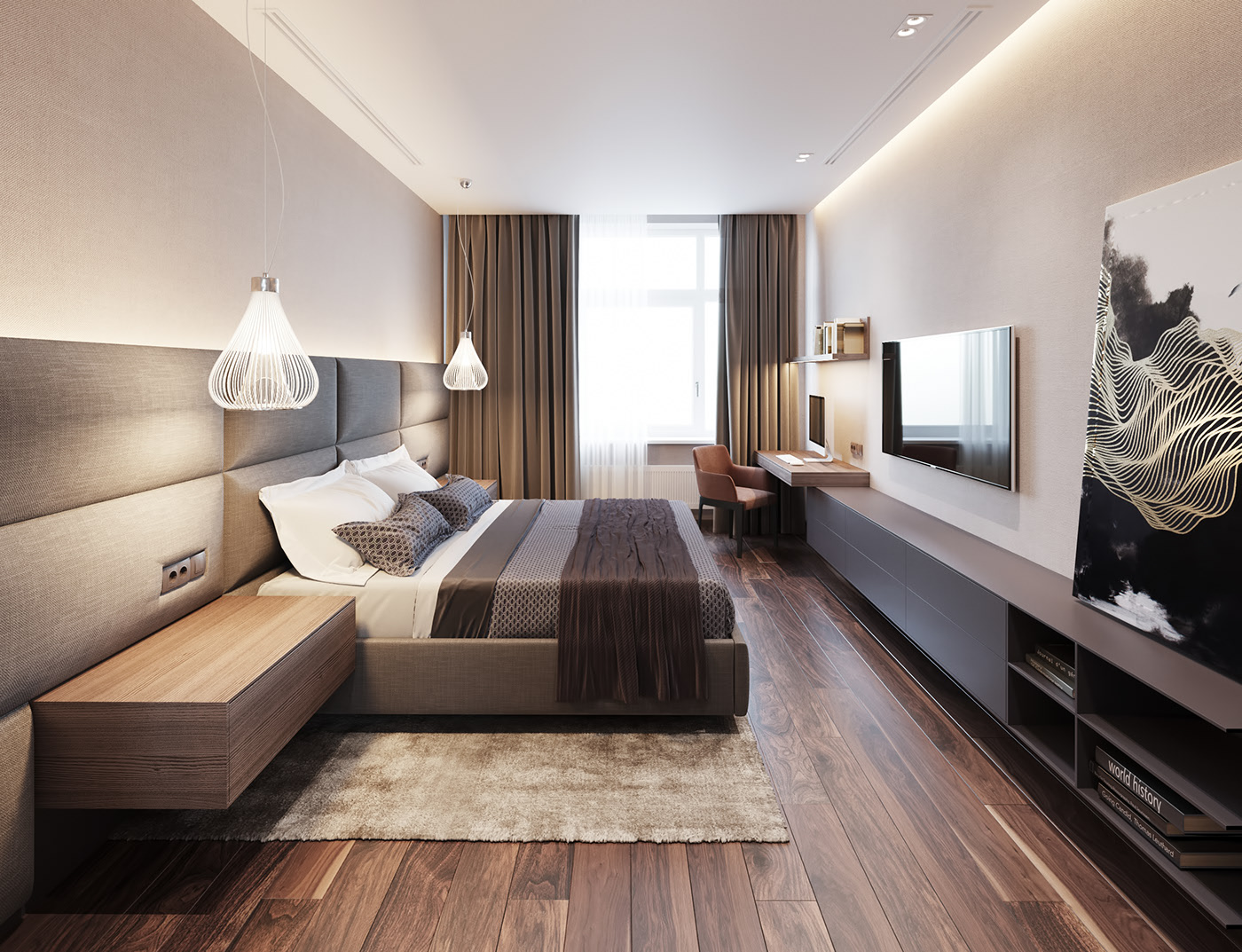 CREATION Delta Hotel High Class Luxury Light Oak Wood Veneer Hotel Furniture For Hotel Project