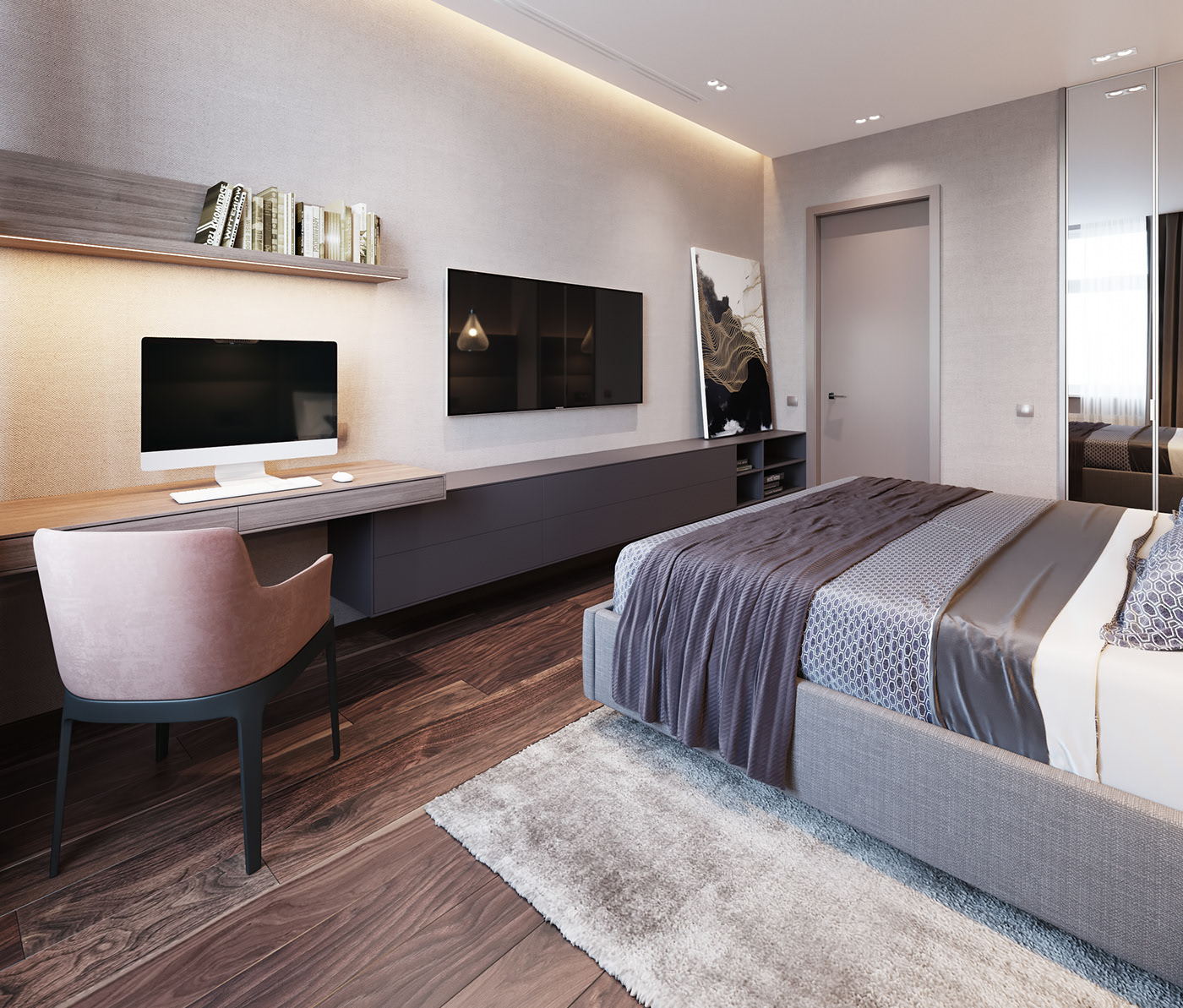 CREATION Delta Hotel High Class Luxury Light Oak Wood Veneer Hotel Furniture For Hotel Project
